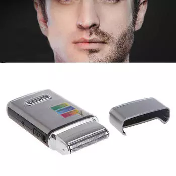 2 в 1 Мужская электрическая возвратно-поступательная бритва из нержавеющей стали с аккумулятором