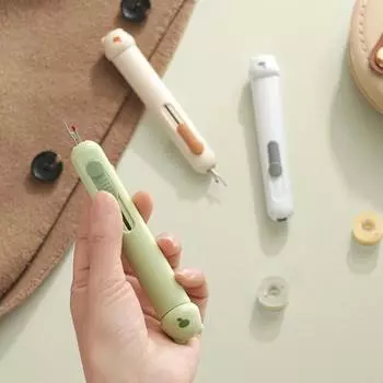 2-в-1 нитевдеватель, инструмент для удаления швов, эластичный инструмент для заправки нити, портативный инструмент для удаления швов для ручного шитья, вязания, рукоделия, стеганых изделий