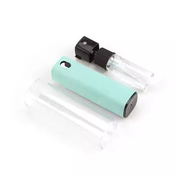 2 в 1 очиститель экрана спрей компьютер мобильный телефон экран инструмент для удаления пыли салфетка из микрофибры для iPhone iPad чистящие салфетки 93mm синий