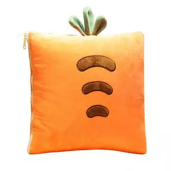 2-в-1 Одеяло Подушка Складное Одеяло Расширить Подушки для Дома Офиса Автомобиля Safa оранжевый