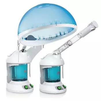 2 в 1 Паровой аппарат для волос и лица для натуральных волос с УФ-озоном, Паровой аппарат для лица, увлажнитель для волос, увлажняющая система увлажнения, распылитель для личного использования