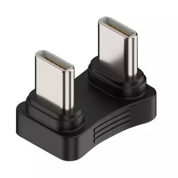 2 в 1 PD65W 480 Мбит/с Male-Male Type-C 2.0 конвертер адаптер для телефона ноутбука