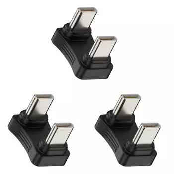 2 в 1 PD65W 480 Мбит/с Male-Male Type-C 2.0 конвертер адаптер для телефона ноутбука