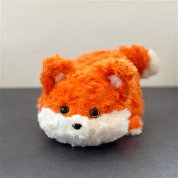 2 в 1 плюшевая кукла мягкая игрушка животное мягкий комбинированный орнамент конверсия лисица и собака