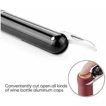 2 в 1 пневматический насос для открывания бутылок вина, безопасный портативный штопор для вина, штифт из нержавеющей стали, штопор для удаления пробок