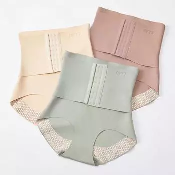 2 в 1 подтяжка бедер, плоский живот, женские трусики, корректирующее белье, женский тренажер с тонкой талией, формирователь тела, корсет для моделирования тела M зелёный