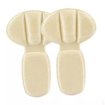 2 в 1 Подушечки для пятки Вставки Износостойкие, легкие, противоскользящие Мягкие подушечки для ног Beige T