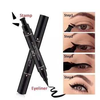 2 в 1 подводка для глаз, подводка для глаз, водостойкий карандаш, долговечная жидкая подводка для глаз, блестящий макияж