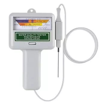 2 в 1 портативный аналитический прибор тестер PH и CL2 измеритель качества воды тестер хлора монитор тестер для бассейна спа серый