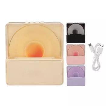 2 в 1 ретро Bluetooth-динамик с ночником стерео 2000 мАч беспроводной настольный BT-динамик для спальни Black