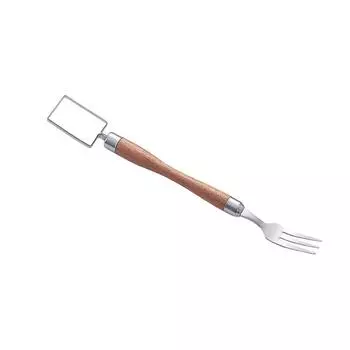 2-в-1 резак для фруктов из нержавеющей стали, инструмент для резки ломтиков вилки для арбуза, нож для нарезки фруктовых вилок для домашнего кухонного гаджета One Size