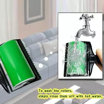 2-в-1 ролик для удаления шерсти домашних животных Stick It Roller многоразовый липкий Buddy Picker Cleaner ролик для удаления катышков бытовая щетка для удаления шерсти домашних животных 1