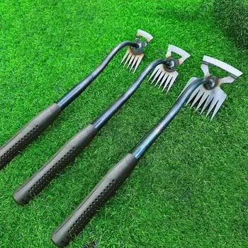 2 в 1 ручной инструмент для удаления сорняков, удаление сорняков из рыхлой почвы, ручной съемник, садовая лопата с V-образной вилкой, садовый инструмент