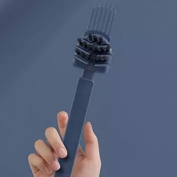 2 в 1 щетка для чистки расчесок, очиститель для волос, гребень, встроенный инструмент, мини-средство для удаления грязи с волос, инструменты для домашнего использования в салоне синий