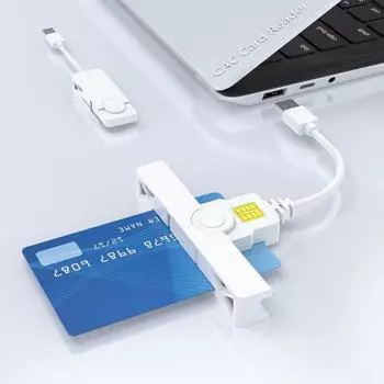 2 в 1 считыватель смарт-карт USB/Type C двойной разъем для Windows Portable