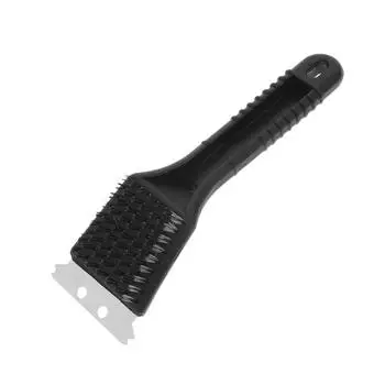 2 в 1 Щетка для чистки гриля барбекю из стальной проволоки, Металлические скребки, Щетка-скребок для птичьей клетки One Size