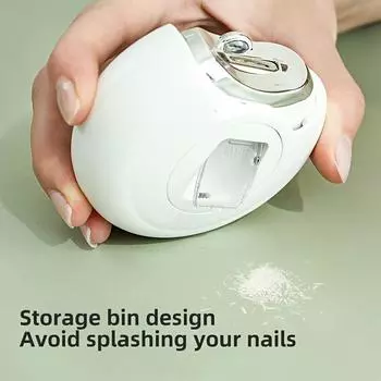 2 в 1 Шлифовально-полировальный автоматический электрический кусачки для ногтей Многофункциональный портативный шлифовщик ногтей Электрический маникюрный инструмент фиолетовый