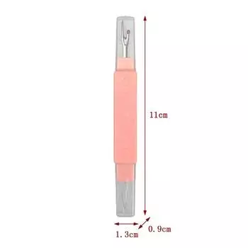 2 в 1 швейная игла, вспарыватель швов, швейный инструмент двойного назначения, портативный домашний нитеобрезатель, двойная головка с защитным чехлом жёлтый