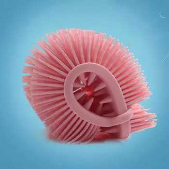 2 в 1 силиконовая щетка для душа, скруббер, массажер для головы, шампунь, щетка для очистки, инструмент чёрный