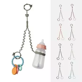 2 в 1 силиконовый держатель для пустышки и игрушек, цепочка для ловли детских чашек, безопасная для пищевых продуктов силиконовая чашка и держатель для прорезывателя для мальчиков и девочек 7