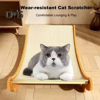 2-в-1 сизалевая когтеточка для кошек, противоскользящая доска для царапания, износостойкая сизалевая когтеточка для мебели для отдыха кошек S