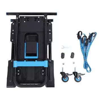 2 в 1 складная ручная тележка 330 фунтов для переноски тяжелых грузов легкая портативная тележка для кемпинга