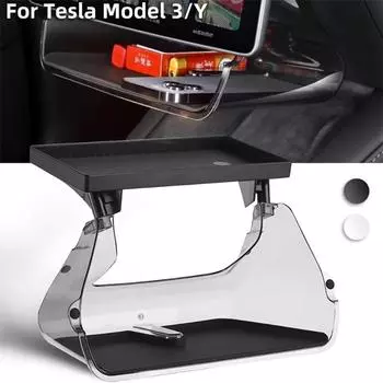 2 в 1 скрытый профессиональный ящик для хранения экрана для Tesla Model 3 Y 2018-23 гг. Магнитный Magsafe скрытый большой ящик для хранения салфеток чёрный