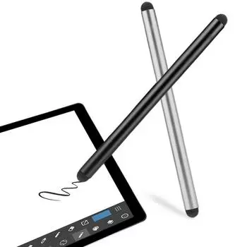 2 в 1 стилус для смартфона планшета толстый тонкий рисунок мобильный ручка карандаш емкостный Note 2022 U H6X3 black-1pcs