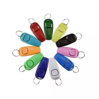 2 в 1 свисток-кликер для дрессировки собак, дрессировочный свисток для домашних животных, регулируемый ремешок на запястье, инструменты для дрессировки домашних животных, кликер для дрессировки домашних животных