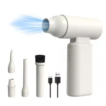 2 в 1 сжатый воздух и насос для пыли, 3-ступенчатый регулируемый электрический воздушный пылесос со скоростью вращения 67000 об/мин темно-зеленого