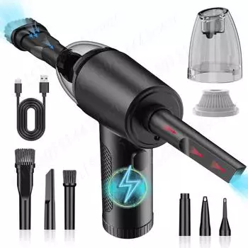 2 в 1 сжатый воздух Пылесос беспроводной пылеуловитель 51000 об/мин Электрический пылеуловитель перезаряжаемый беспроводной воздуходув Пылесос