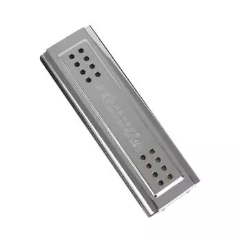 2-в-1 тремоло губная гармошка дюралевая C&G 24 двойных отверстия с 48 язычками свободный духовой механизм серебряный