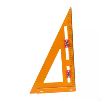 2 в 1 треугольная линейка, инструмент для измерения макета, отверстие 4,5 мм, высокая точность, прямой угол для домашнего использования 220mmx380mm