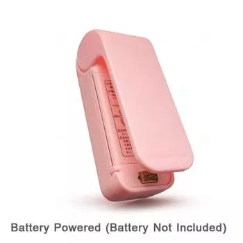 2-в-1 Usb мини-запайщик пакетов, платные термосварщики, перезаряжаемые ручные вакуумные термосварщики, резак для хранения пластиковых пакетов, продуктов питания PINK-BATTERY POWER