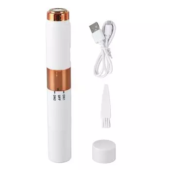 2 в 1 Устройство для удаления волос на лице и триммер для бровей Аккумуляторный триммер для бровей Эпилятор для