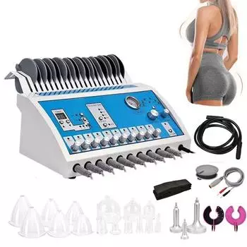2 в 1 вакуумный массажер для груди отрицательного давления EMS для увеличения груди, увеличение ягодиц, потеря веса, машина для увеличения груди