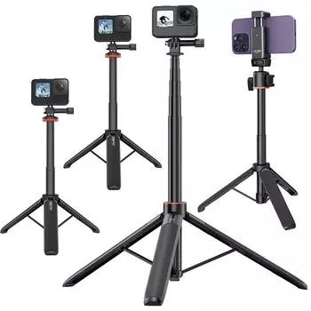 2-в-1 выдвижная подставка-штатив с ручкой с резьбой 1/4 для DJI Osmo Pocket 3 A 54cm