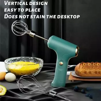 2-в-1 взбиватель яиц с USB-зарядкой, электрический миксер для молока, миксер для сливок, кухонный ручной миксер для выпечки торта, с кремовой палочкой и яичной палочкой