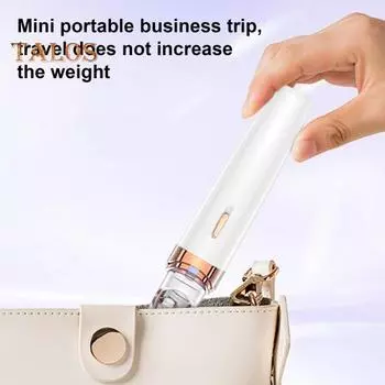 2-в-1 женская электробритва со светодиодной подсветкой IPX5 водонепроницаемая портативная бритва для лица, тела, зоны бикини, рук, ног, эпилятор с двумя головками, бритва-триммер белый