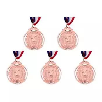 2 в медаль бронзовый приз сувенир подарочный приз для ребенка взрослого (Горчично-желтый)