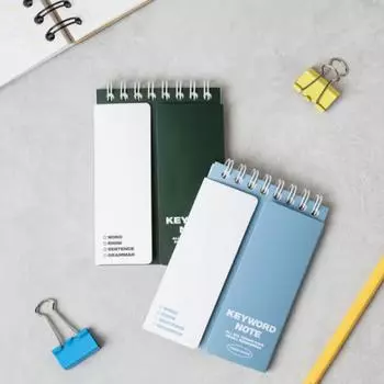 2 вертикальные тетради для запоминания словарного запаса