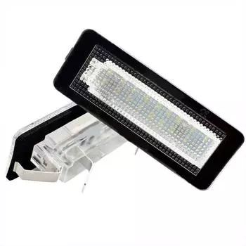 2 White LED Rear License Plate Light For Smart Fortwo Coupe W450 W451 W453 04-15