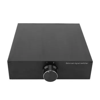 2 входа 1 выход звуковой переключатель XLR Lossless Balance Sound Selector Switcher для 2-канального HiFi стерео L/RC