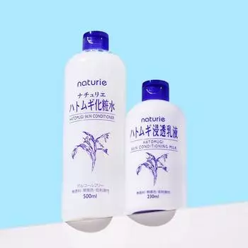 [2 вида] Naturie HATOMUGI Skin 500 мл Молочко 230 мл Набор