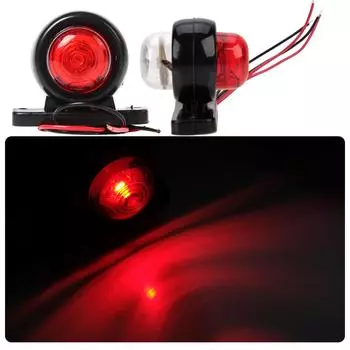 2 X 12 В 24 В светодиодные фары для прицепов грузовиков, боковые габаритные огни, габаритные огни для грузовиков и тягачей, стояночные огни красного и белого цвета, аксессуары
