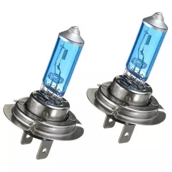 2 x H7 12 В/55 Вт 8500 К Ксеноновые галогенные лампы Optik Super White Light Bulbs H7 12V 55W 2PCS