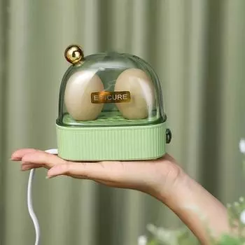 2 Яйцеварка Пароварка Яйцеварка Многофункциональная Машина Для Завтрака Автоматическое Выключение Питания Инструменты Для Приготовления Омлета Кухонная Утварь EU зелёный