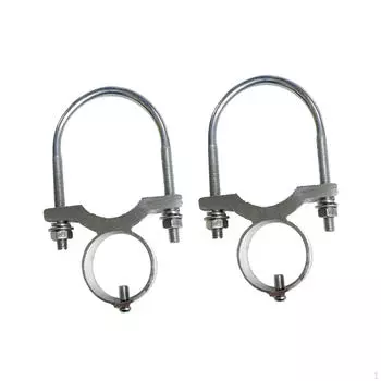 2 Зажим для крепления антенны на столбе, кронштейн для мачты, зажим для столба, прочный зажим для мачты, U-образный болт