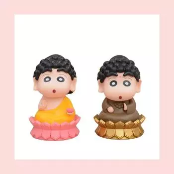 2 Signs Crayon Shin-chan cos Lord Buddha Симпатичные аниме-фигурки-игрушки A