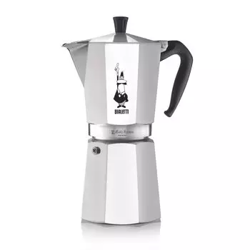 2A79Q Bialetti Espresso Maker Direct Fire Moka Express 12 Cup Coffee Makinetta 0001166/X2AP серебряный